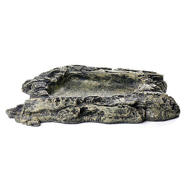 Habitat Rock Bowl Reptile Terrarium Decoration & Feeder
