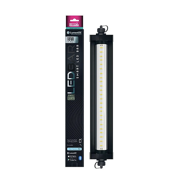 LumenIZE Jungle Dawn Smart LED Bar App Controlled 12 Inch 18 Watt T5 Reptile Lighting Kit