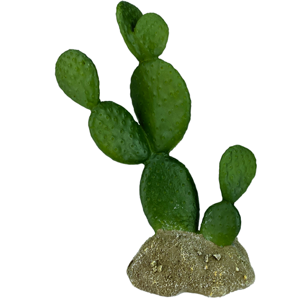 Desert Prickly Pear Cactus Resin Reptile Terrarium Decoration