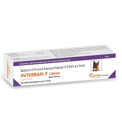 Corise Interban F (Mupirocin Fluticasone) Cream (10g)