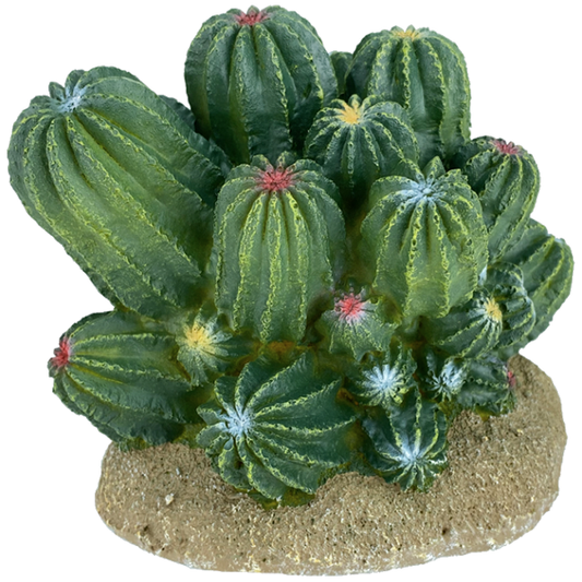 Desert Barrel Cactus Resin Reptile Terrarium Decoration