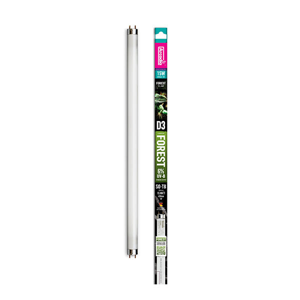 D3 Forest 6% UVB 18 Inch T8 Reptile Light & Heat Bulb