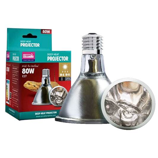 Deep Heat Infrared IR-A & IR-B Reptile Heating Lamp 80W