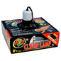 Deluxe Porcelain & Aluminium Clamp Lamp Fixture with On/Off Switch Black