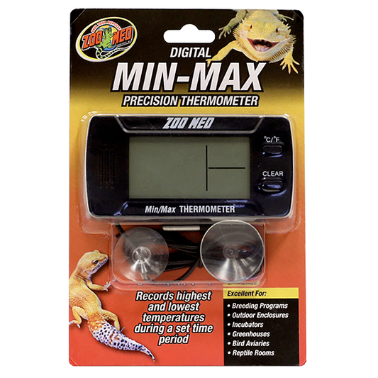 Digital MIN-MAX Precision Thermometer Reptile Temperature Monitoring Device